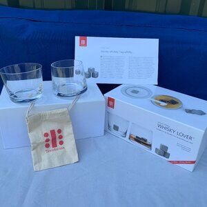 WHISKEY GLASSES - Teroforma Whisky Lover gift set 2 Avva tumblers (no cubes)